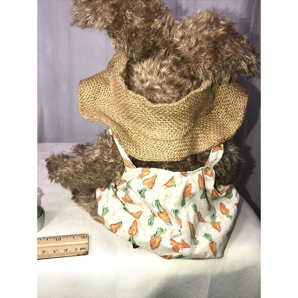 Vtg Easter decor lot  egg basket/Brass Button Collectable bunny plush/candles - Picture 11 of 16